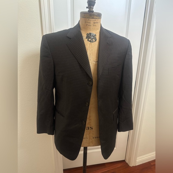 Other - Men's Black & brown custom Checkered Blazer